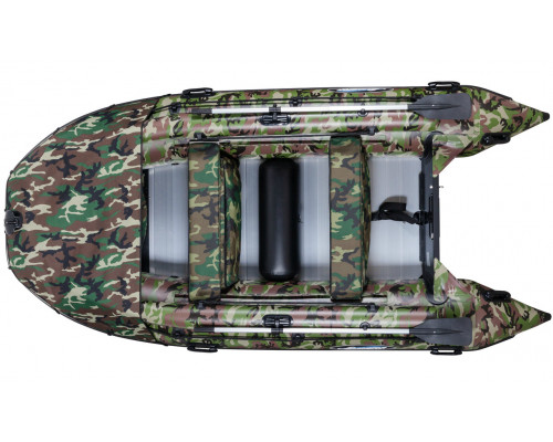 Гладиатор D330AL КМФ (Professional) килевая с алюминиевым полом, камуфляж - моторная надувная лодка ПВХ