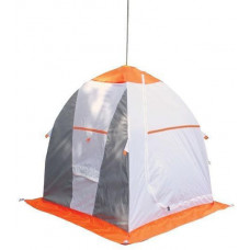 Палатка рыбака Нельма 1 (автомат) (оранжевый/беж/хаки)