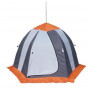 Палатка рыбака Нельма 2 (автомат) (оранжевый/белый/серо-голубой)