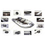Лодка Ривьера Компакт 3200 СК "Комби" светло-серый/синий (320 см.)