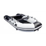 Лодка для рыбалки Ривьера 3800 Килевое надувное дно  "Комби" светло-серый/черный