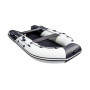 Лодка Ривьера 3600 Килевое надувное дно  "Комби" светло-серый/черный