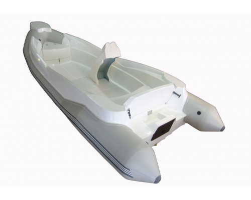 WinBoat R5 с рулевой консолью, широким кокпитом, рундуками - классический РИБ - жёстко-надувная моторная лодка