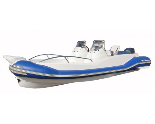WinBoat R53 с парной рулевой консолью, широким кокпитом, рундуками - РИБ - жёстко-надувная моторная лодка