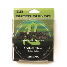 Леска Daiwa Super Shinobi 150м 0,16мм (2,5кг) светло-зеленая