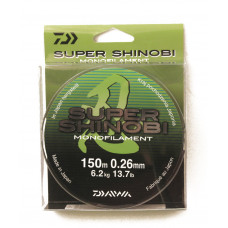 Леска Daiwa Super Shinobi 150м 0,26мм (6,2кг) светло-зеленая