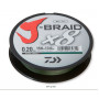 Леска плетеная Daiwa J-Braid X8 300м 0,10мм (6кг) темно-зеленая