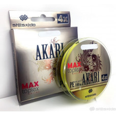 Шнур плетеный Shii Saido Akari 4X, 150 м, 0,405 мм, до 20,39 кг, yellow SBLA150-4X-41