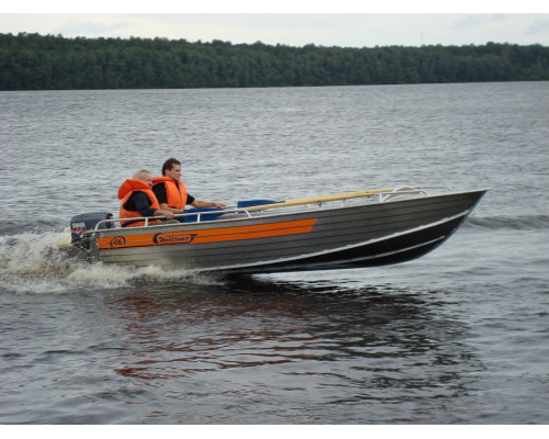 Wellboat-46 румпельное управление - алюминиевая моторная лодка