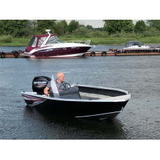Windboat 45С EVO Fish одноконсольная - алюминиевая моторная лодка