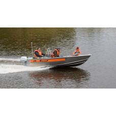 Wellboat-42 NexT консоль - алюминиевая моторная лодка