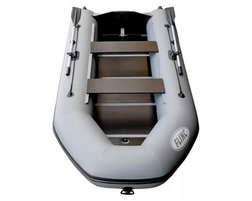 FLINC FT340L с фанерным полом-книжкой со стрингерами - моторная надувная лодка ПВХ