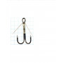 Крючок Koi Weedless Double Hook № 2 , BN, двойник незацепляйка (5 шт.) KH2325-2BN