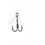 Крючок Koi Weedless Double Hook № 6 , BN, двойник незацепляйка (5 шт.) KH2325-6BN