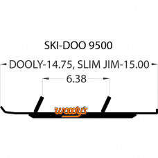 Коньки для лыж снегохода Ski-Doo DS4-9500