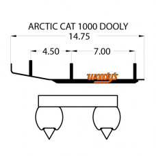 Коньки для лыж снегохода Arctic-Cat DA6-1000