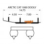 Коньки для лыж снегохода Arctic-Cat DA6-1000