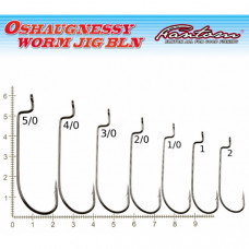Крючок офсетный Fantom SW-074 Oshaugnessy worm Jig BLN (5 шт)