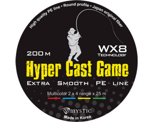 Шнур PE Mystic Hyper Cast Game 200m (0,19/10,8)