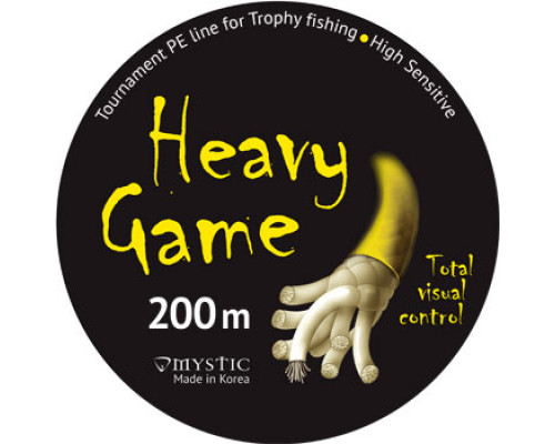 Шнур PE MYSTIC Heavy Game 200m (0,20/12,5)