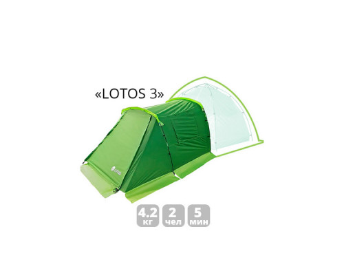 Спальная палатка ЛОТОС 3 Саммер