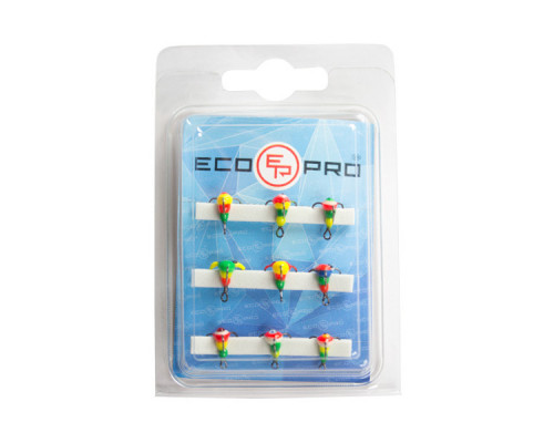 Тройник-капля ECO PRO на крючке Saikyo 210-306 All Color (9шт.)